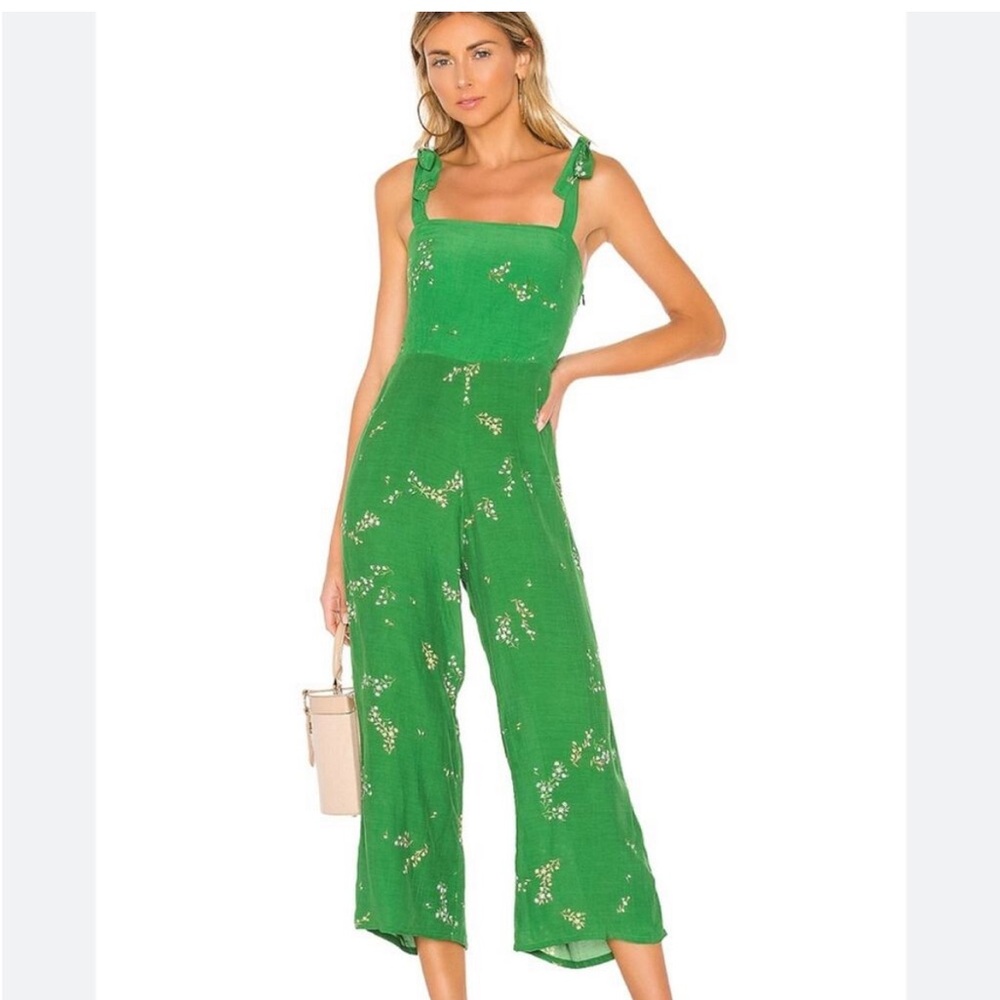 Faithfull the Brand Elsa Jumpsuit in Myrtille Floral NWT